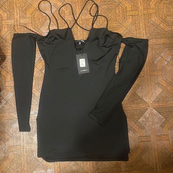 FashionNova black dress size L - Picture 1 of 4